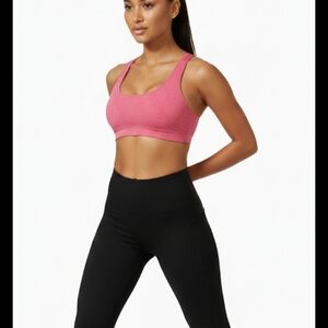 Outdoor Voices Vibrant Pink Scoop Necksports  Bra
